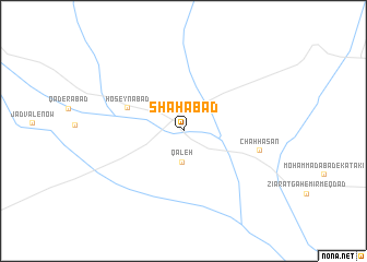 map of Shāhābād