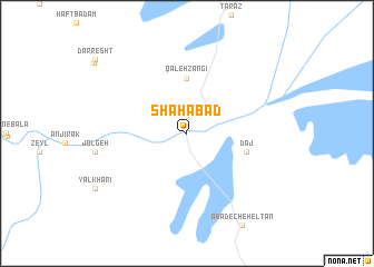 map of Shāhābād