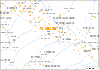 map of Shāhābād