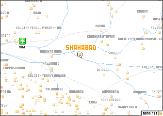 map of Shahābād