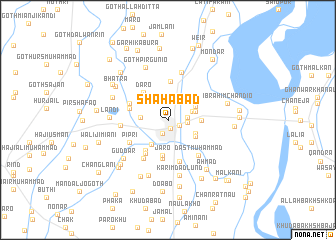 map of Shāhābād