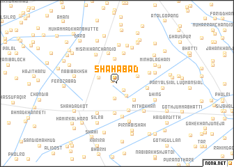 map of Shāhābād