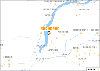 map of Shāhābād