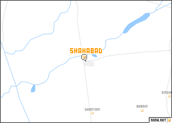 map of Shāhābād