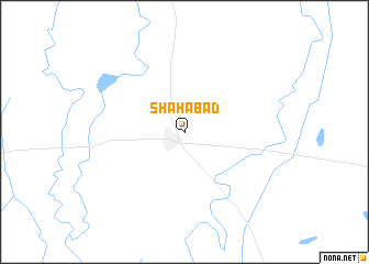 map of Shāhābād