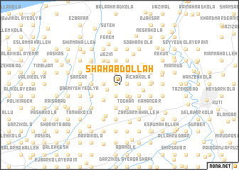 map of Shāh ‘Abdollāh