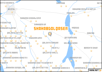 map of Shāh ‘Abd ol Qāsem