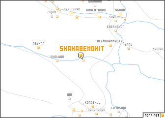 map of Shāh Āb-e Moḩīţ