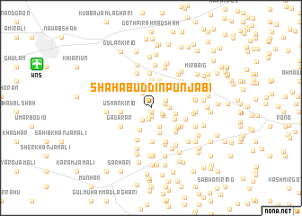 map of Shāhābuddīn Punjābi