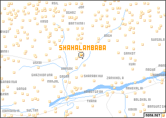 map of Shāh Alam Bāba