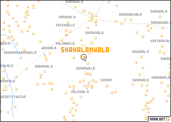 map of Shāh Ālamwāla