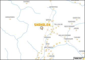 map of Shāh -āleḩ
