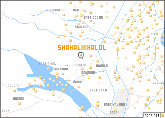 map of Shāh Ali Khalol