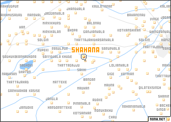 map of Shāhāna