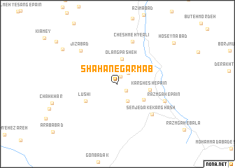 map of Shāhān-e Garmāb
