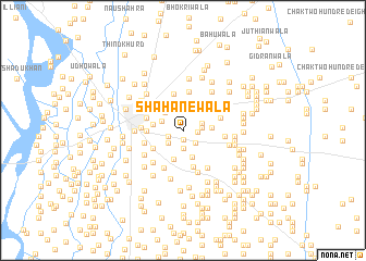 map of Shāhānewāla