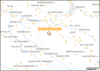 map of Shahanshāh