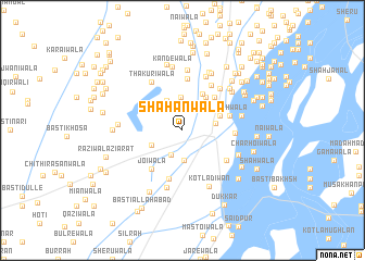 map of Shāhanwāla