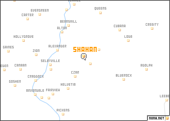 map of Shahan