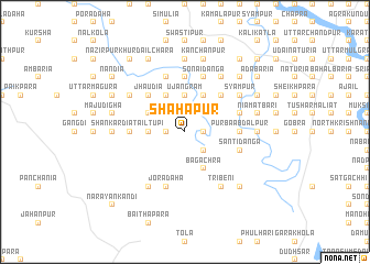 map of Shāhāpur