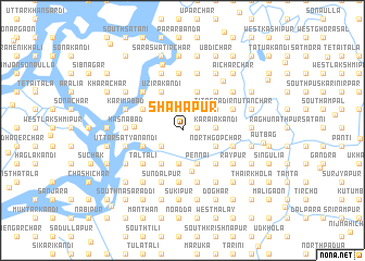 map of Shāhāpur