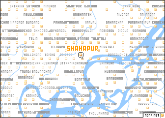 map of Shāhāpur