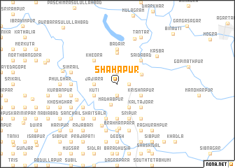 map of Shāhāpur