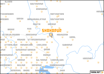 map of Shāhāpur