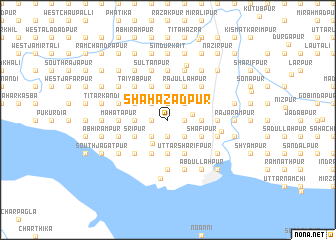 map of Shāhāzādpur