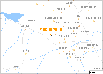 map of Shāhāz Kūh