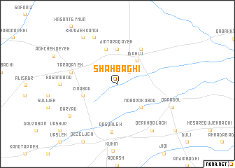 map of Shāh Bāghī