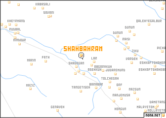 map of Shāh Bahrām