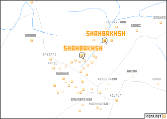 map of Shāh Bakhsh