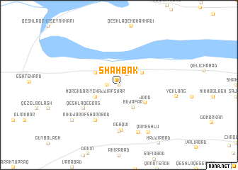 map of Shāh Bak