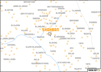 map of Shahbān