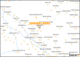 map of Shahbāzābād