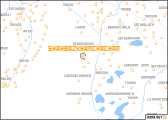 map of Shāhbāz Khān Chāchar