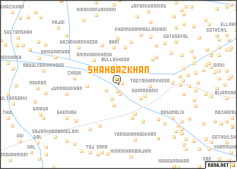 map of Shāhbāz Khān