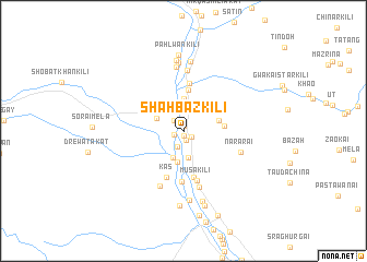 map of Shāhbāz Kili