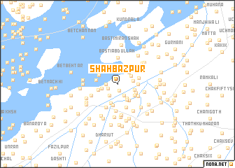 map of Shāhbāzpur