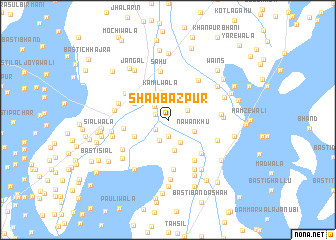 map of Shāhbāzpur