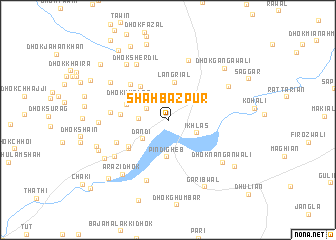 map of Shāhbāzpur