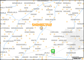 map of Shāhbāzpur