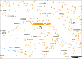 map of Shāhbāz Sam