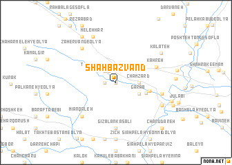 map of Shahbāzvand