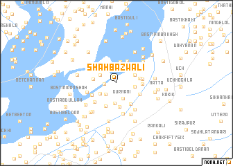 map of Shāhbāzwāli