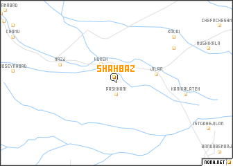 map of Shahbāz