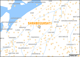 map of Shāh Beg Dashti