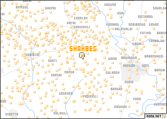 map of Shāh Beg