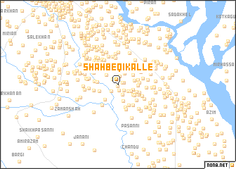 map of Shāh Beqi Kalle